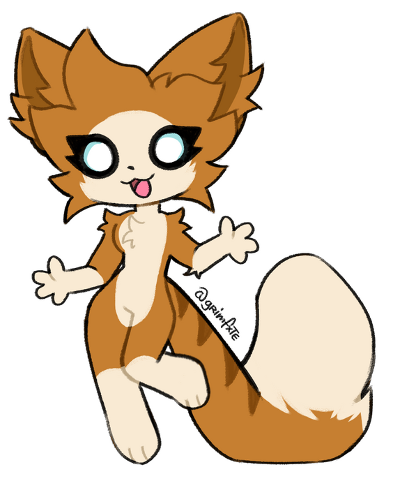 flat coloured chibi